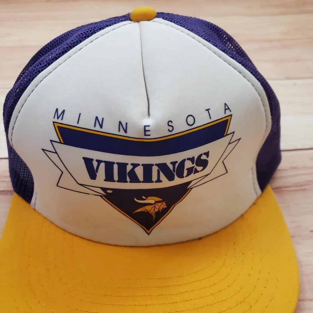 Vintage Minnesota Vikings Hat Cap Snap Back Mens One Size NFL Sports Specialties